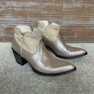 Old Gringo OG Gold Ankle Cowboy Boots Western Rodeo NFR Cowgirl Womens 7.5